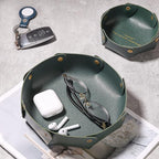 Leather Valet Trays, Premium Catchall Trays, Jewelry Trays, Folding Travel - Image 3