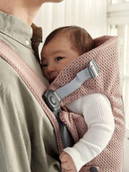 BabyBjörn Baby Carrier Mini, 3D Mesh, Dusty Pink | Newborn Carrier, Easy-to-Use - Image 10