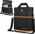 OPUX 3 Bottle Wine Carrier Tote, Insulated Leakproof Wine Cooler Bag, Wine - Image 8
