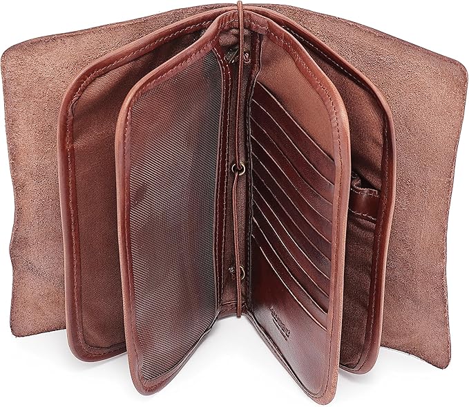 Genuine Leather Nomad Organizer Travel Wallet | Women's Wallet Clutch Passport - Image 8