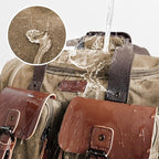 Wildroad Waxed Canvas Genuine Leather 50L Waterproof Duffle Bag - Image 3