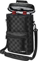 opux Wine Bag 2 Bottle Wine Tote Carrier, Insulated Wine Cooler Bag by OPUX
