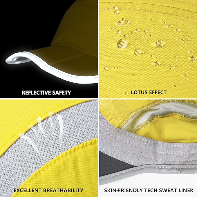 GADIEMKENSD Reflective Folding Outdoor Hat Unstructured Design UPF 50+ Sun - Image 6