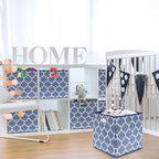 SIMPLE HOUSEWARE 13-Inch Collapsible Fabric Cube Storage Bin - Image 2