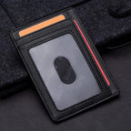 Buffway Slim Minimalist Front Pocket RFID Blocking Leather Wallets - Image 3