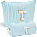 YOOLIFE Initial Makeup Bag for Women Girls by YOOLIFE