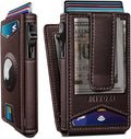 Airtag Wallet for Men, with Money Clip Gift Boxed, Slim Front Pocket Wallet by Miyozi