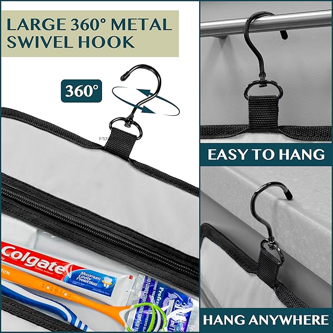 PAVILIA Travel Hanging Toiletry Bag - Image 5