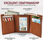 BULL GUARD Leather Trifold Wallets - Image 4