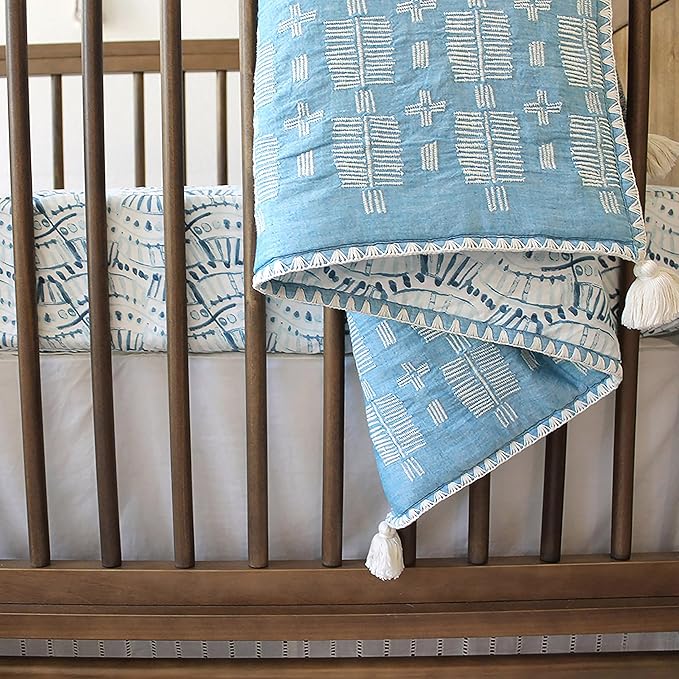 Crane Baby Soft Cotton Crib Mattress Sheet, Fitted Sheet - Image 6