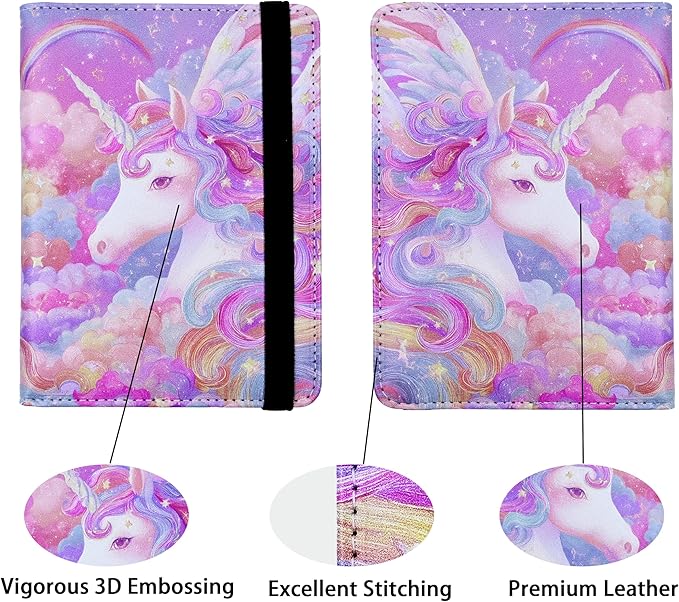 Passport Holder for Women and Men PU Leather Passport Cover for Travel - Image 2