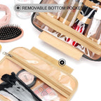 Travel Hanging Toiletry Bag for Women, Holds Full-Size Shampoo, - Image 5