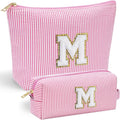 YOOLIFE Mothers Day Gifts for Women Girls- Pink Preppy Makeup Bag Best Friend by YOOLIFE