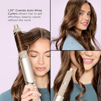 Shark FlexStyle Air Styling & Drying System, Powerful Hair Dryer Brush & Multi-Styler with Auto-Wrap Curlers, Paddle Brush, Oval Brush, Concentrator Attachment, Stone, HD430
