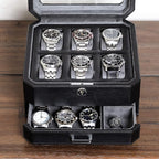 ROTHWELL Gift Box with 6 Slots Leather Watch Box and 2 Watches Travel Case - Image 8