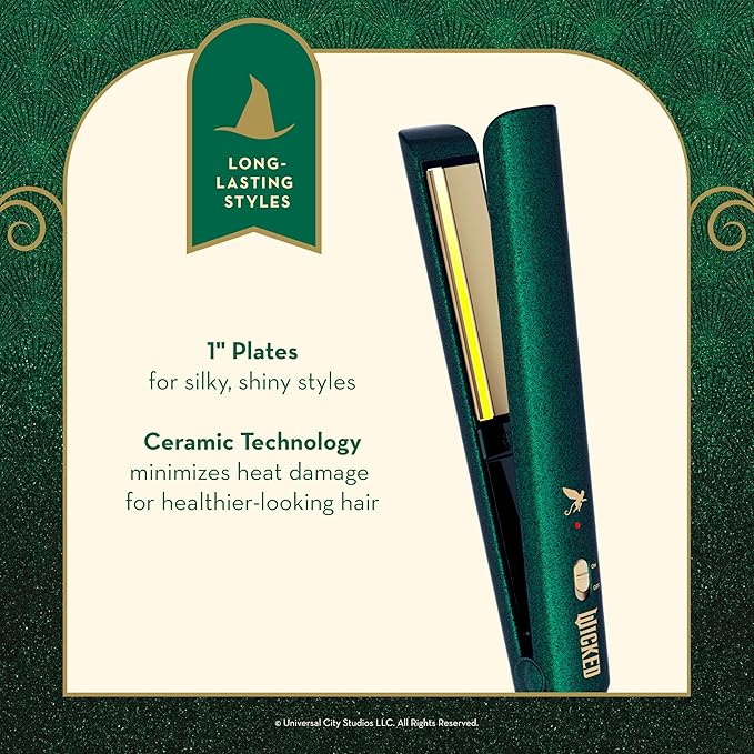 Wicked Elphaba Flat Iron from Conair, 1-inch Hair Straightener