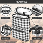 Opux 2 Bottle Wine Tote Carrier, Insulated Cooler Bag - Image 4