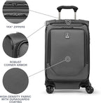 Travelpro Crew Classic Lightweight Softside Expandable Carry on Luggage - Image 4