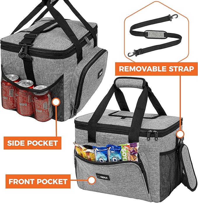 OPUX Soft Cooler Bag, Insulated Collapsible Lunch Cooler Tote - Image 6