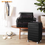 2 Piece Hardside Luggage Set (Tsa-lock / Black)