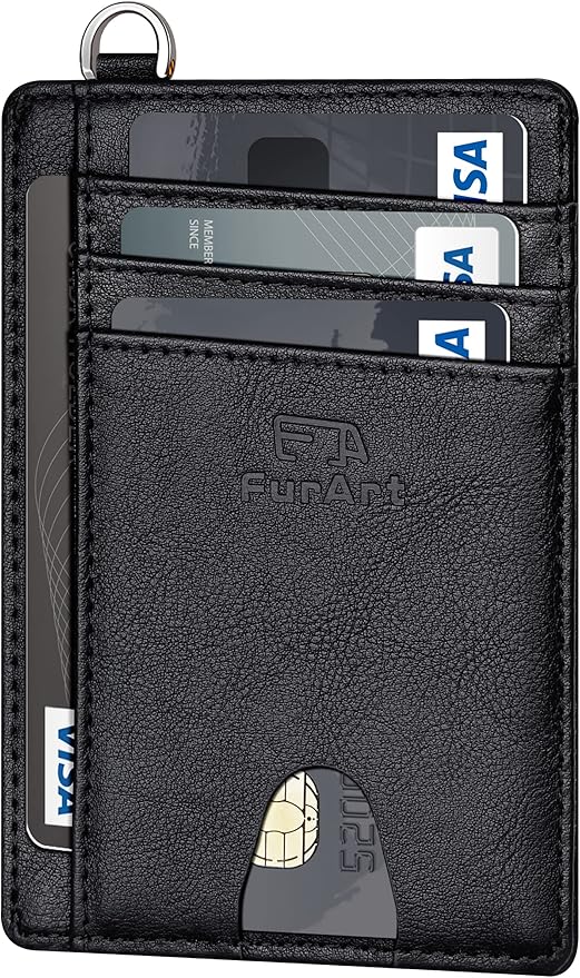FurArt Slim Minimalist Wallet, Front Pocket Wallets, RFID Blocking, Credit Card by FurArt