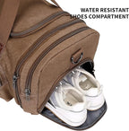 WITZMAN Mens Duffle Bags for Traveling Canvas Weekender Travel Bag Expandable - Image 6