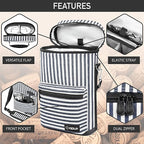 opux Wine Bag 2 Bottle Wine Tote Carrier, Insulated Wine Cooler Bag - Image 4