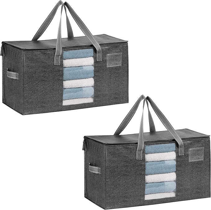 VENO 2 Pack Moving Bags, Comforter and Blanket Storage Bags by Veno