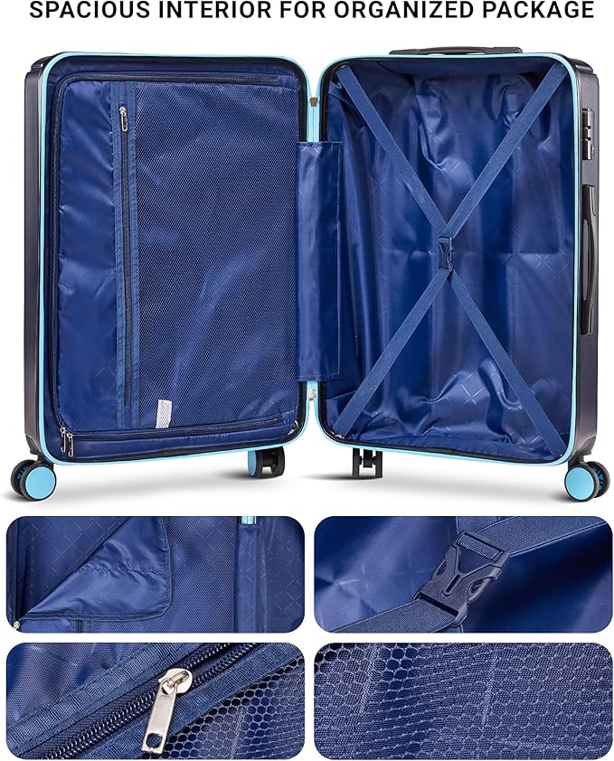28 inch Luggage Hardside and Lightweight Suitcase - Image 5