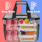 OPUX Soft Cooler Bag, Insulated Collapsible Lunch Cooler Tote - Image 3