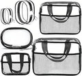 XEWEA Clear Travel Toiletry Bags & Small Electronic Accessories Organizer Case by XEWEA