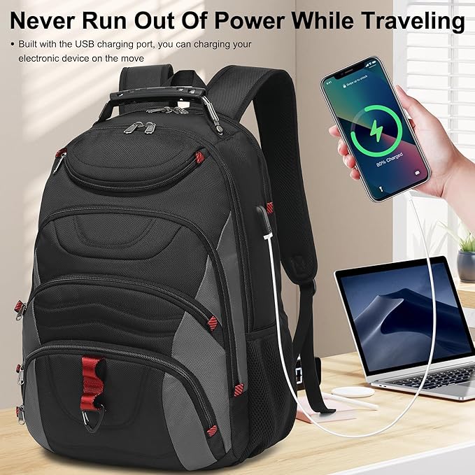 Boavan Laptop Backpack for men, 17.3 inch Laptop Bag - Image 7