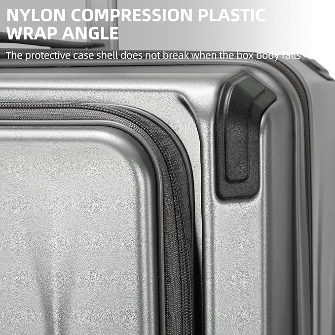Carry On Luggage, 20 Inch Top Opening Aluminum Frame Lightweight Airline - Image 9