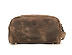 10" Premium Leather Toiletry Travel Pouch - Image 8
