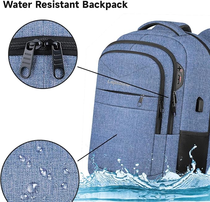 Lapsouno Travel Laptop Backpack, Travel Backpack, TSA Laptop Backpack, 15.6 - Image 5