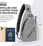 Peak Gear Travel Sling Bag. Compact Crossbody Bag | Lighter and Smaller than a - Image 2