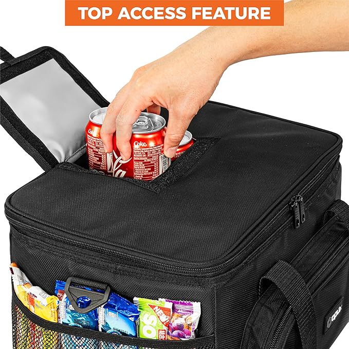 OPUX Soft Cooler Bag, Insulated Collapsible Lunch Cooler Tote - Image 4