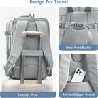 SHOWKOO 40L Travel Backpack for Men & Women, Airline Approved Carry On Laptop - Image 6