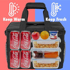 OPUX Soft Cooler Bag, Insulated Collapsible Lunch Cooler Tote - Image 3