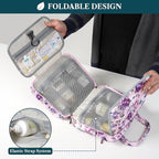 PAVILIA Hanging Toiletry Bag Travel Bag Women Men, Foldable Cosmetic Organizer - Image 4