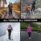 BISINNA Collapsible Trekking Hiking Poles- 2 Pack Folding Aluminum Walking - Image 8