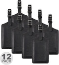 8 Pack Leather Luggage Travel Bag Tags by Travelambo by Travelambo