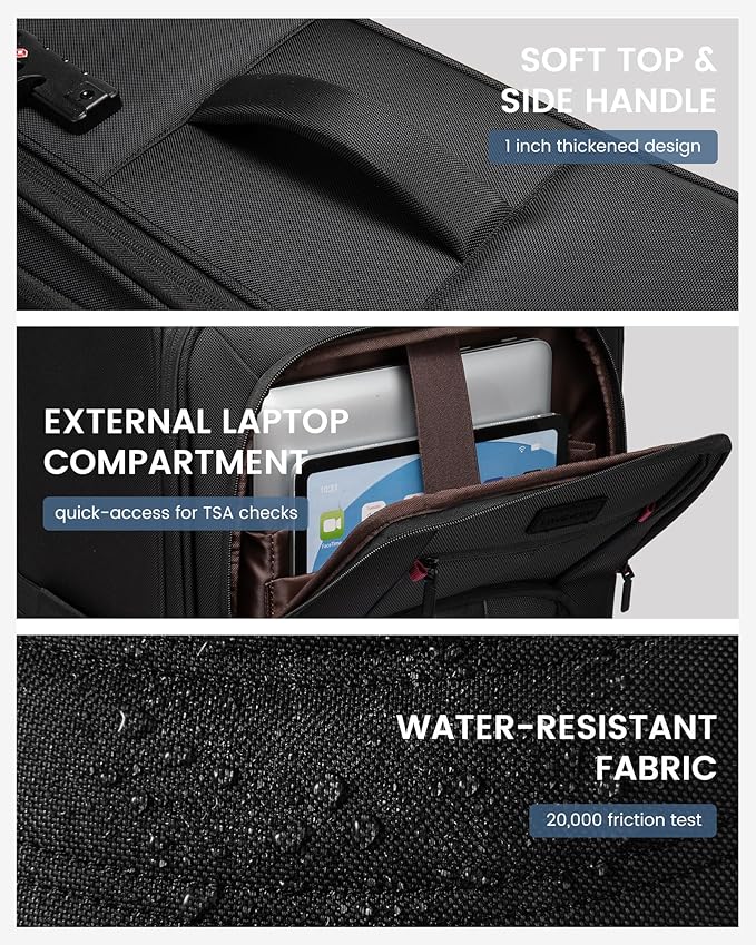 Carry On Luggage 22x14x9 Airline Approved, 22-Inch Suitcases - Image 9