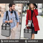 opux 6 Bottle Carrier Tote | Insulated Padded Wine Cooler Bag - Image 6