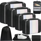 BAGAIL 6 Set/8 Set/10 Set Packing Cubes Various Sizes Packing Organizer by BAGAIL