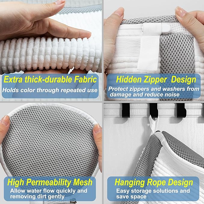 Shoe Washing Machine Bag – 360° Deep Clean Sneaker Laundry Bag - Image 3