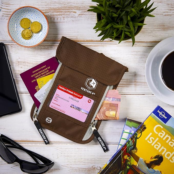 VENTURE 4TH Passport Holder Neck Wallet - Image 6