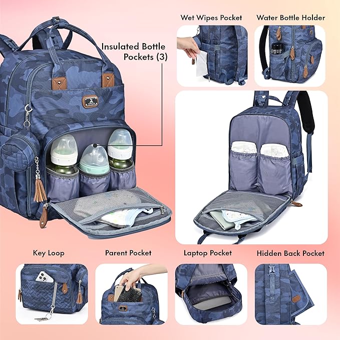 Dikaslon Diaper Bag Backpack - Image 4