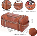 VC VINTAGE COUTURE Leather Toiletry Bag - Image 5