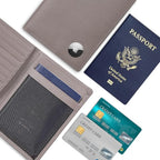 Polare Luxury RFID Blocking Leather Passport Holder Travel Wallet - Image 2